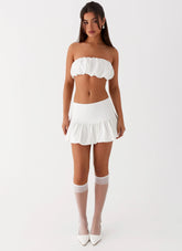 Top corto burbuja Sweet Thing - Blanco