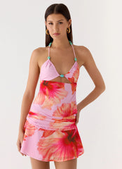 Top Ellinor con cuentas - Rosa