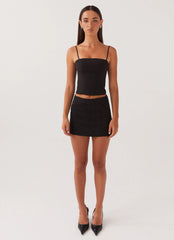 Top crop Eliana - Negro