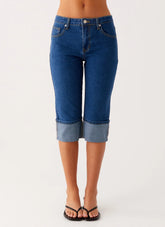 Vaqueros capri Saylor - Índigo