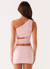 Minivestido con aberturas Malli - Rosa