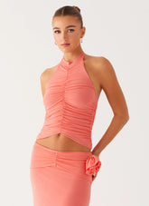 Top de Jayce Halter - Salmón