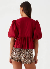 Top de anudar Western Wind - Burdeos
