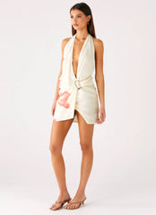 Minivestido Eleanora Plunge - Estampado floral Siena