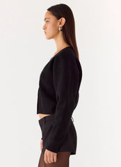 Jersey de punto Orla - Negro