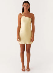 Minivestido Lights Out - Amarillo
