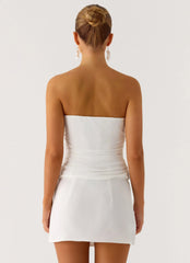 Top de abalorios Perfect Celebrity - Blanco