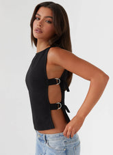 Top de hebilla Cherish You - Sombra
