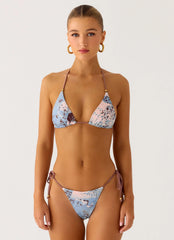 Top de bikini halter Mommae - Aqua Blur