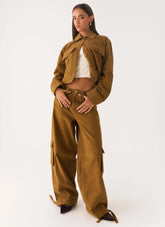 Calça Cargo Back In Time - Marrom