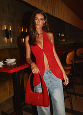 Top Halter At Last - Rojo Rubí