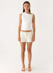 Top corto - Blanco
