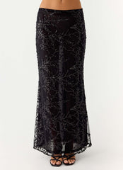 Falda larga Moodlight - Negra