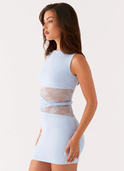 Minivestido Echo - Azul