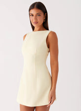 Minivestido Lulita - Amarillo Mantequilla