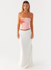 Top sin tirantes Fall For You - Rosa