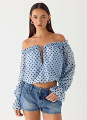 Top Tedara - Topo Azul Moca