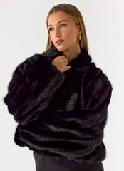 Chaqueta de piel sintética Naylor - Negra