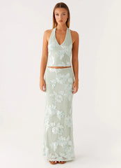 Top halter Radiate - Salvia