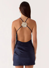 Minivestido Rhia - Azul marino