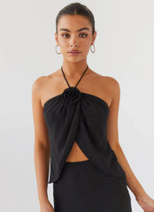 Top Anudado Nightfall Rose - Midnight
