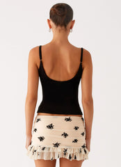 Minissaia-short Blind Faith Flock - Creme