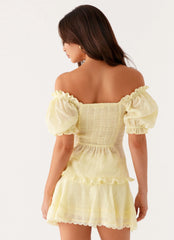 Blusa Hundred Percent com Mangas Bufantes - Amarela