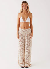 Pantalones de Croché Shell Beach - Marfil