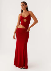 Vestido largo Jocelyn - Rojo