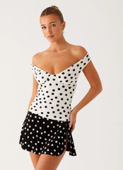 Top Rylie - Lunares Blancos