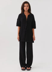 Jaded Knit Shirt - Black