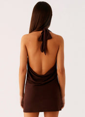 Minivestido Saffron Skies - Chocolate