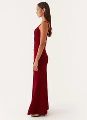 Vestido largo Jocelyn - Granate