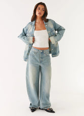 Calça Jeans Maxwell Baggy - Azul Lavado
