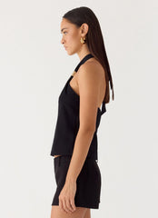 Top Halter Odetta - Negro