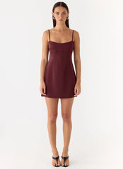 Minivestido Clementine - Merlot