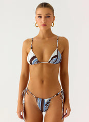 Liona Bead Bikini Bottoms - Franja Morada