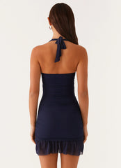 Minivestido Devyn - Azul marino