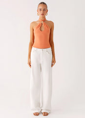 Top estilo halter Kirra - Melocotón