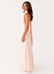 Vestido largo sin espalda Siani - Rosa