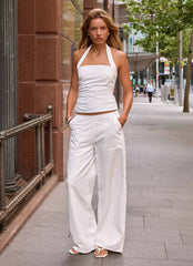 Top corto Seethal - Blanco