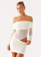 Minivestido No Doubt - Marfil