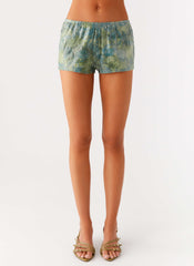 Minishorts Ajean Sequin - Lima Sangre