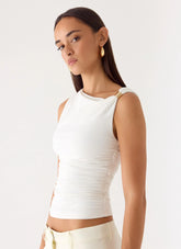 Top corto - Blanco