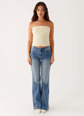 Tomi Bootleg Jeans de Denim - Azul Vintage