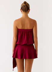 Minivestido Forever Young - Cereza Oscura