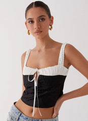 Top corsé Ryder - Negro
