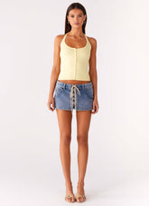 Saia-calça Jeans Nashville - Azul