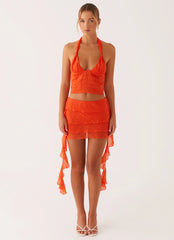 Top Halterneck End Of Us - Naranja