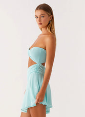Minivestido Marbella - Turquesa